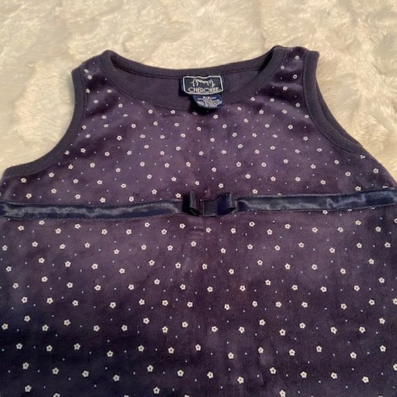 2/$30 Cherokee Blue Velour Dress Girls Size 2/3 - Picture 3 of 5